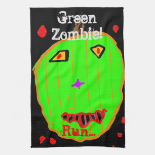 Toallas de cocina de Halloween dirigidas por Zombi