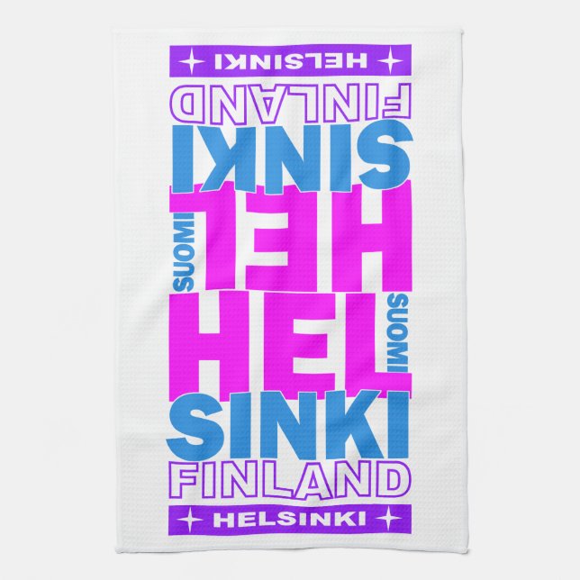 toallas de cocina de HELSINKI Finlandia (Vertical)