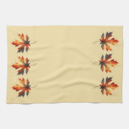 Toallas de cocina de hojas de otoño