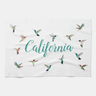 Toallas de cocina de Hummingbirds de California
