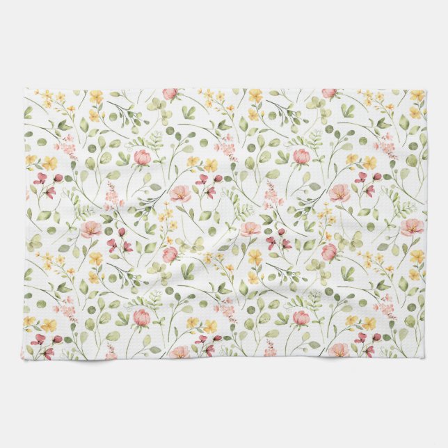 Toallas de cocina de las flores de primavera (Horizontal)