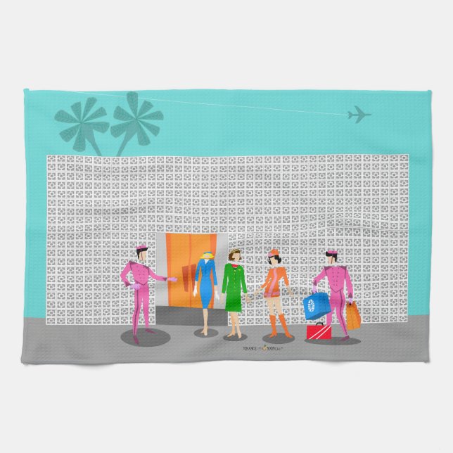 Toallas de cocina de las gafas de manantial atómic (Horizontal)