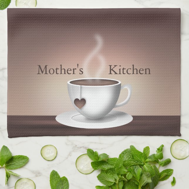 Toallas de cocina de Latte del café (Doblado)