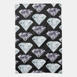 Toallas de cocina de lujo de diamantes