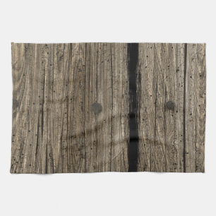 Toallas de cocina de madera rústicas antiguas