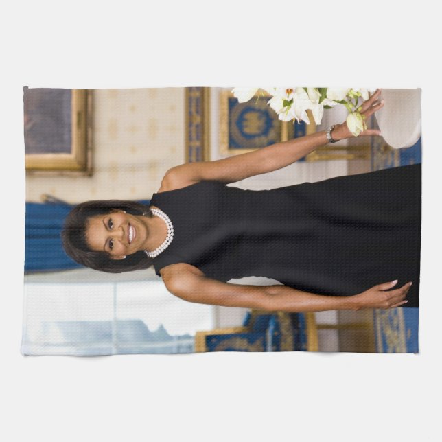 Toallas de cocina de Michelle Obama (Horizontal)