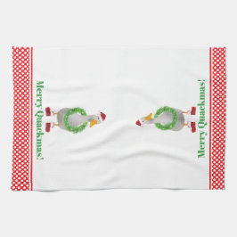 Toallas de cocina de pato de merry Quackmas