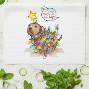 Toallas de cocina del perro de Yule