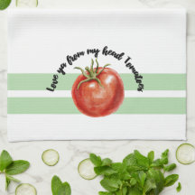 Toallas de cocina divertidas con tomates Te quiero