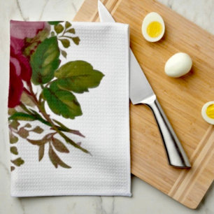 Toallas de cocina Elegancia de Rosa de Repollo Vin
