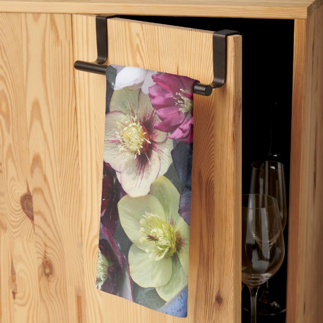 Toallas de cocina floral (Pliegue de tercios)