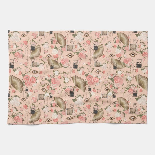 Toallas de cocina floral decorativas (Horizontal)