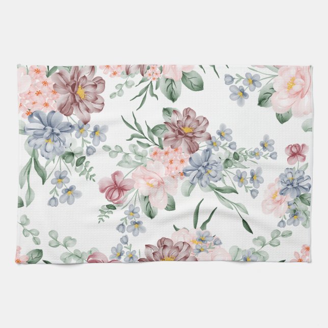 Toallas de Cocina Florales de Pastel (Horizontal)