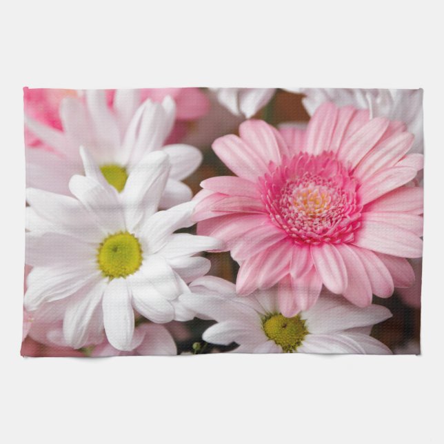 Toallas de cocina - flores del Gerbera de la (Horizontal)