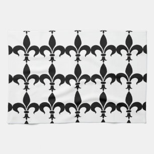 Toallas de cocina francesas de la flor de lis del