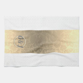 Toallas de cocina monograma de Honeycomb