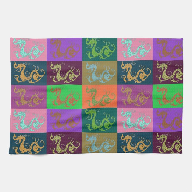 Toallas de cocina para dragones (Horizontal)