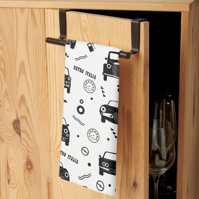 Toallas de cocina para el patrón del automóvil ret (Pliegue de tercios)