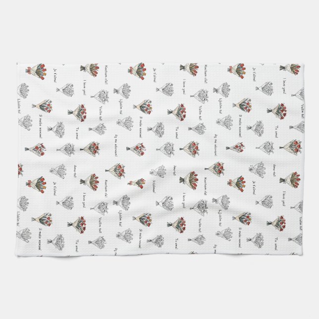 Toallas de cocina para flores (Horizontal)