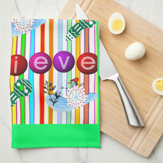 Toallas de cocina para navidades (Doblado Cuarto)