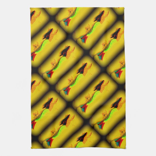 toallas de cocina para sirenas ascendientes (Vertical)