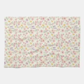 Toallas de cocina pastel floral