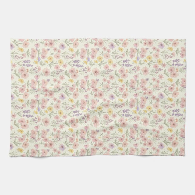 Toallas de cocina pastel floral (Horizontal)