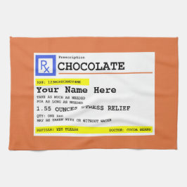 Toallas de cocina personalizadas de chocolate con