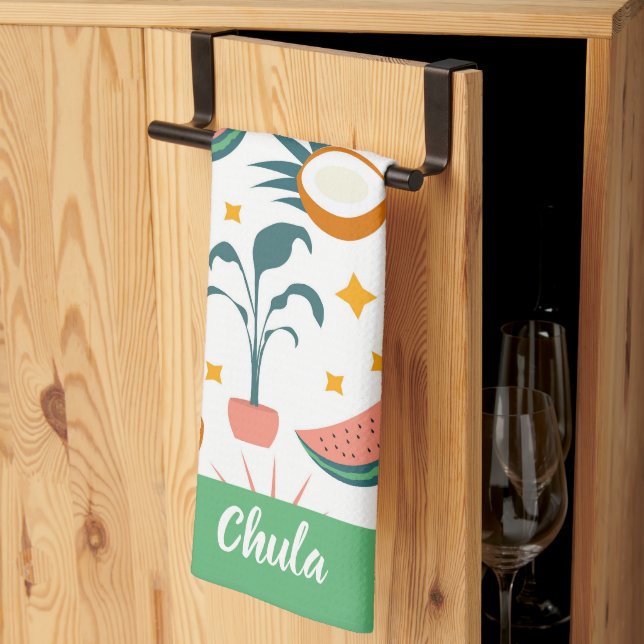 Toallas de cocina personalizadas estilo Boho (Pliegue de tercios)
