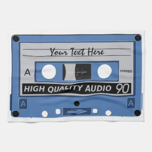 Toallas de cocina personalizado de cinta cassette
