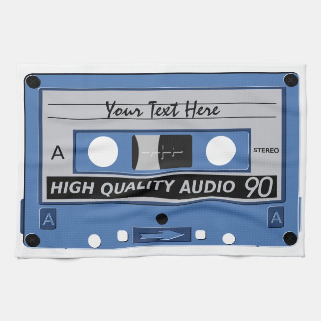 Toallas de cocina personalizado de cinta cassette (Horizontal)