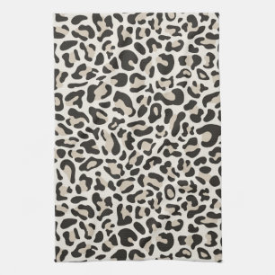 Toallas de cocina retro estampado leopardo gris To