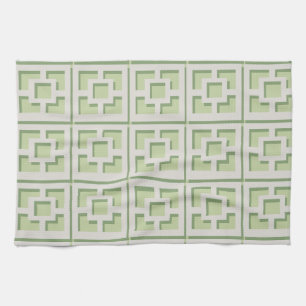 Toallas de cocina retro Green Trellis