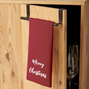 Toallas de cocina rojas para navidades
