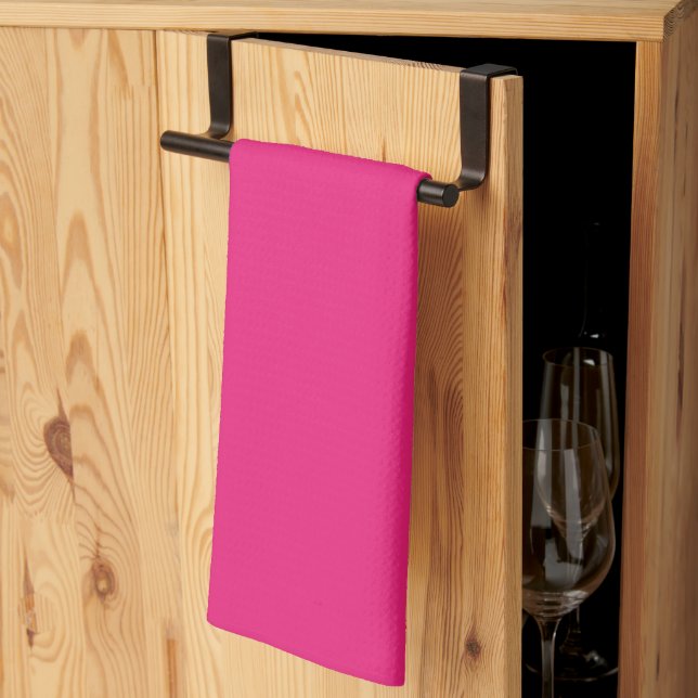 Toallas de Cocina Rosa Fucsia | Decoración Chic (Pliegue de tercios)