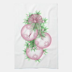 Toallas de cocina rosadas de las chucherías del