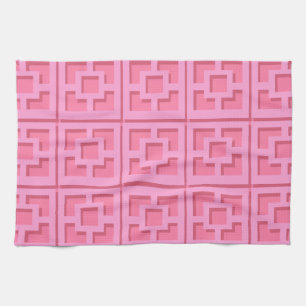 Toallas de cocina rosadas retro
