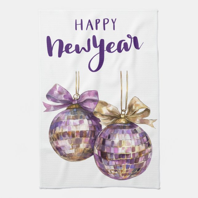 Toallas de cocina - Toallas de cocina Feliz Año Nu (Vertical)