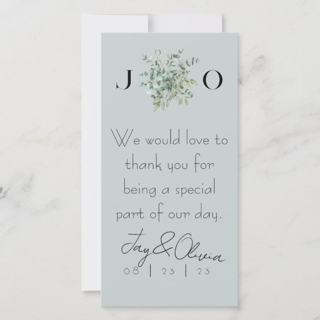 Toallas de cóctel de boda simples y elegantes (Anverso)