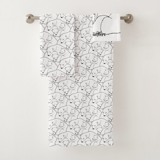 Toallas de encargo determinadas del oso polar de (In situ)