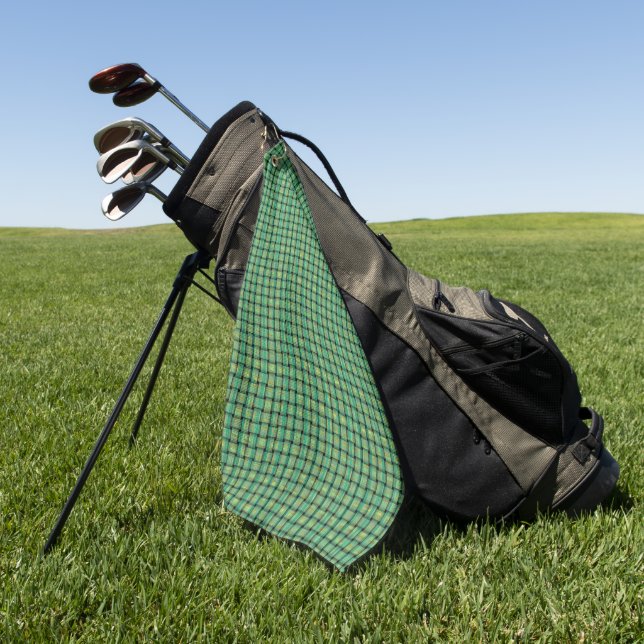 Toallas de golf de patrón de onda verde (Verde)
