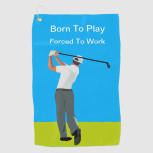Toallas de golf divertidas para hombres con diseño