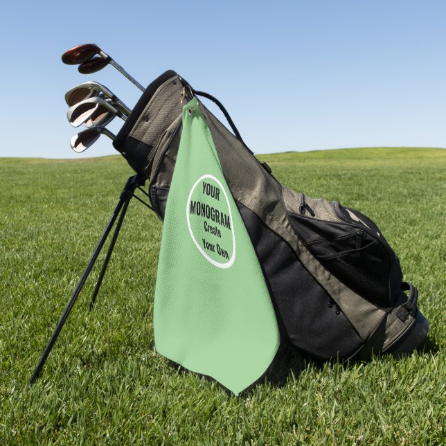 Toallas de golf personalizadas para personalizados (Verde)