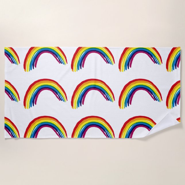 TOALLAS DE LA PLAYA DE RAINBOW (Anverso)