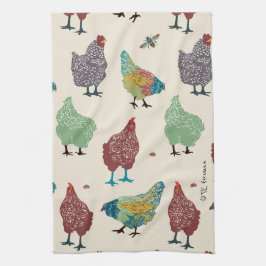 Toallas de lujo de las gallinas