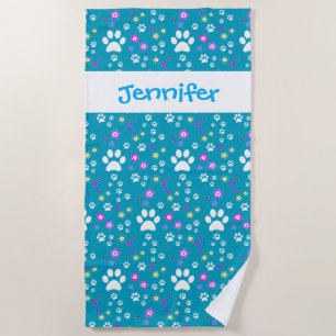 Toallas de playa personalizadas, diseño de papel