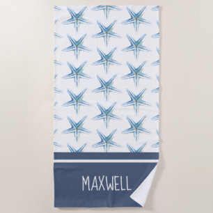 Toallas de playa personalizado Blue Starfish