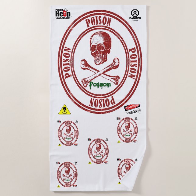 Toallas de playa Veneno (Anverso)