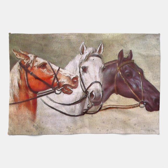 Toallas de té con temática de caballo (Horizontal)