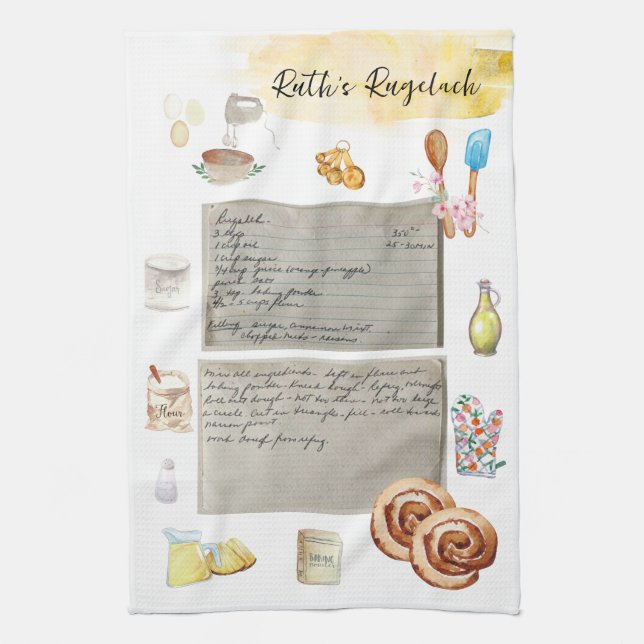 Toallas de té de Heirloom de receta (Vertical)